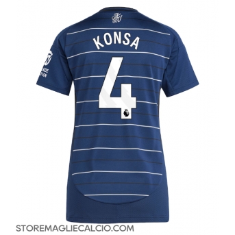 Aston Villa Ezri Konsa #4 Maglia Gara Terza Repliche 2024-25 Donna